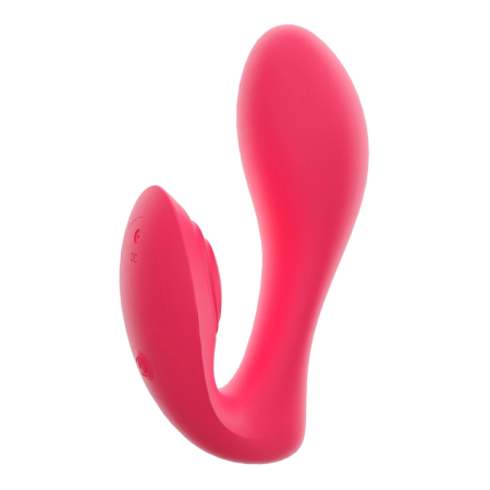 Sweet Smile G-Spot Panty Vibrator Dual Motor Silicone Pink 12.8cm