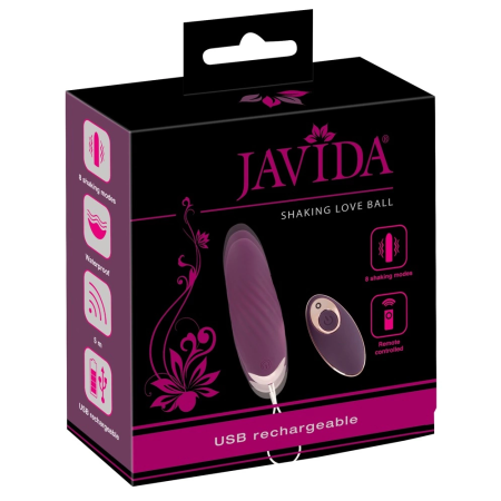 Javida RC Shaking Love Ball - Remote-Controlled Pelvic Trainer, 18 cm