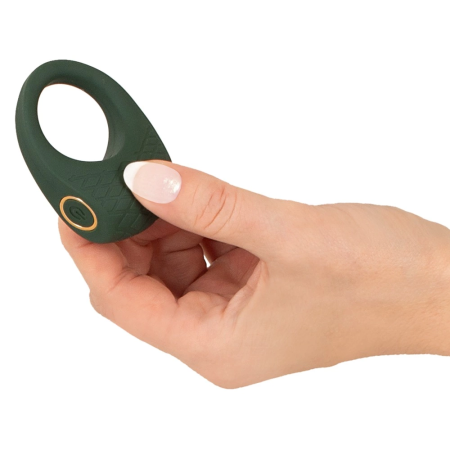 Emerald Love Luxurious Vibrating Ring 10 Modes USB Rechargeable Black