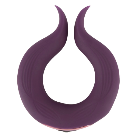 Couples Choice Dual Motor Flexible Intimate Ring Vibrator 8.7cm Black