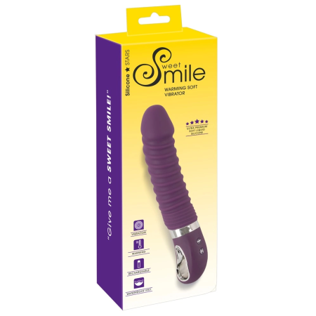 Sweet Smile Warming Soft Vibrator 12 Modes Silicone Waterproof 23.5cm