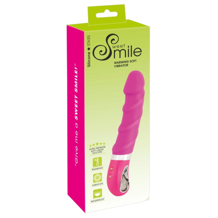 Sweet Smile Warming Soft Vibra Intimate Silicone Massager 22.8 cm