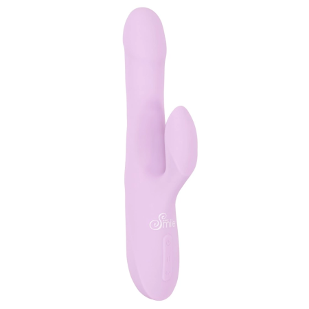 Sweet Smile Thrusting Pearl Vibrator Silicone Dual-Motor 24.8 cm Pink