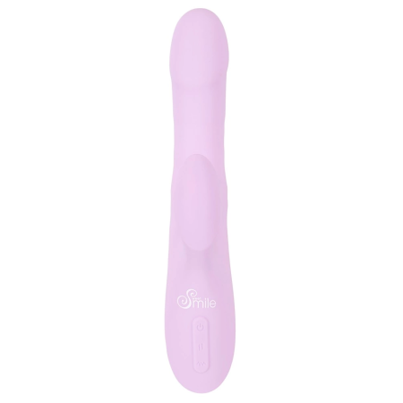 Sweet Smile Thrusting Pearl Vibrator Silicone Dual-Motor 24.8 cm Pink