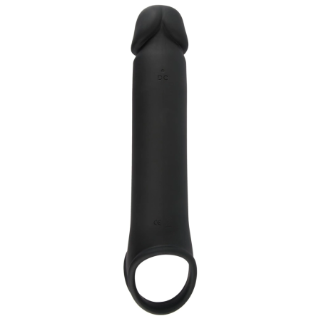 Rebel RC Intimate Extension Sleeve 8cm Vibrating Black Adjustable
