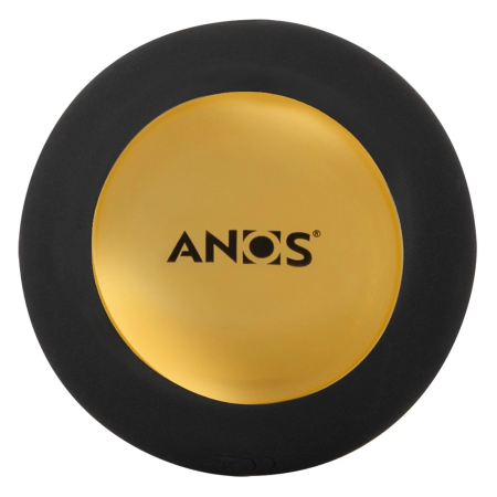 ANOS Remote Control Spiral Intimate Plug with Rotating Beads 15.1cm Black