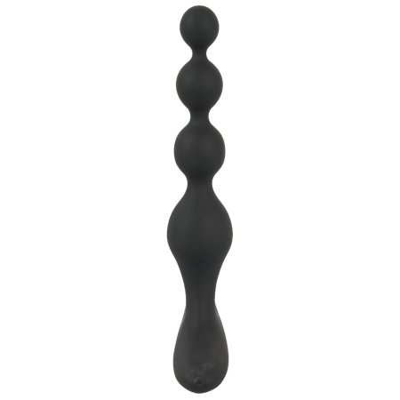 Bad Kitty BV Rechargeable Vibrating Anal Beads Silicone Black 20cm
