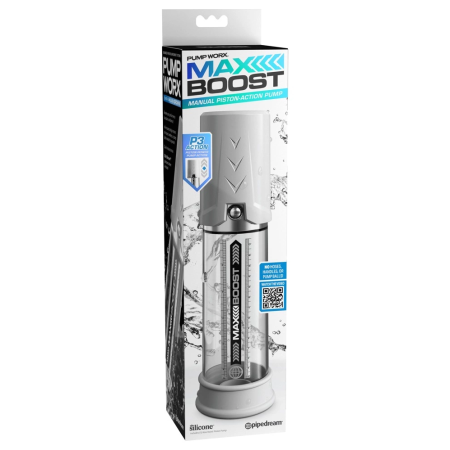 Pipedream Pump Worx Max Boost White Intimate Vacuum Cylinder 28.6cm