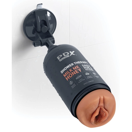 PDX Plug Shower Therapy Milk Me Honey Tan Intimate Device 20.7cm