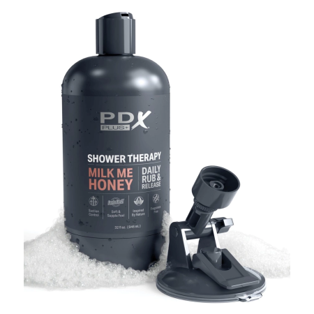 PDX Plug Shower Therapy Milk Me Honey Tan Intimate Device 20.7cm