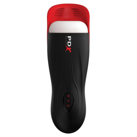 PDX Elite Fap-O-Matic Pro Intimate Machine with Suction & Vibration, Black