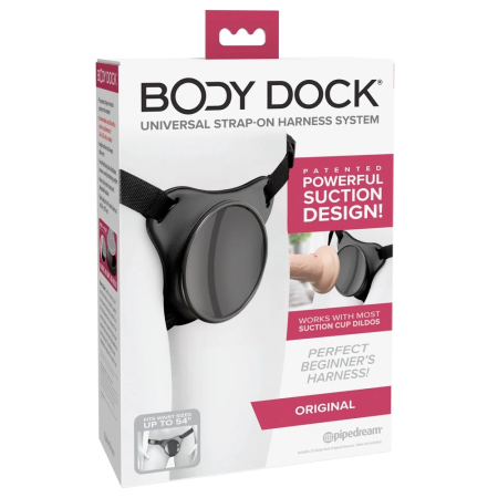 Pipedream Body Dock Original Harness - Adjustable Strap System, Black