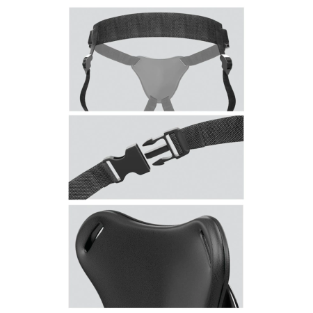 Pipedream Body Dock Original Harness - Adjustable Strap System, Black