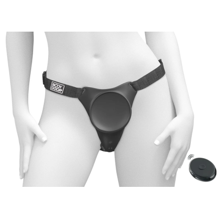 Pipedream Body Dock G-Spot Pro Harness with Vibrating Plate, Adjustable Straps