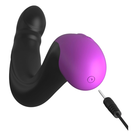 Anal Fantasy Elite Hyper Pulse P-Spot Massager Silicone Black 15.2cm