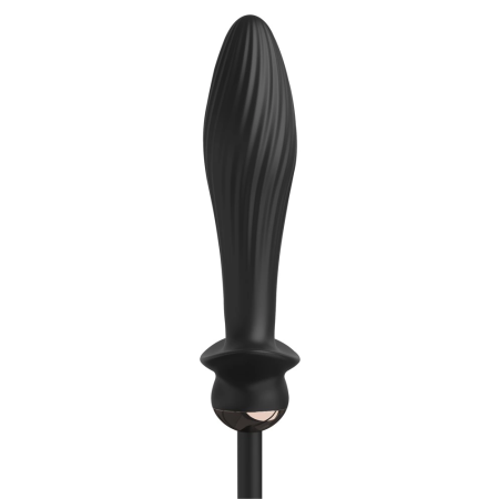Anal Fantasy Elite Auto-Throb Inflatable Plug, Silicone, Black, 13cm