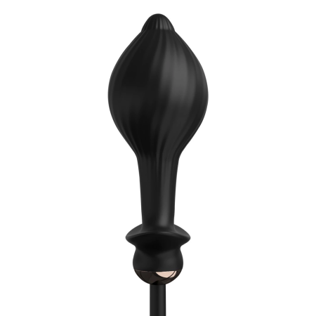 Anal Fantasy Elite Auto-Throb Inflatable Plug, Silicone, Black, 13cm