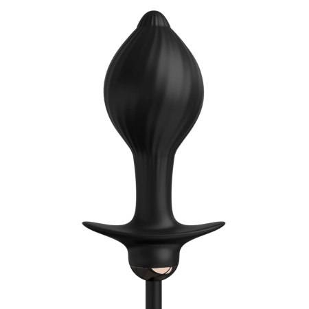 Anal Fantasy Elite Auto-Throb Inflatable Plug, Silicone, Black, 13cm