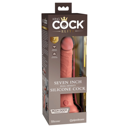 King Cock Elite KCE 7 Dual Density Silicone Model, Light, 21 cm