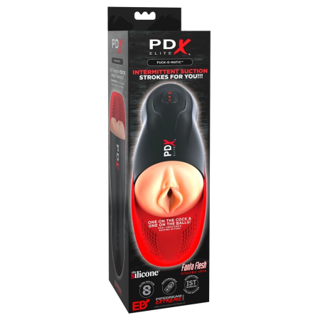 PDX Elite Fuck-O-Matic Intimate Machine with Suction & Vibration, 26.8 cm