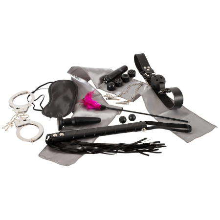 FFSLE Ultimate Bondage Kit 10-Piece Set with Accessories Black