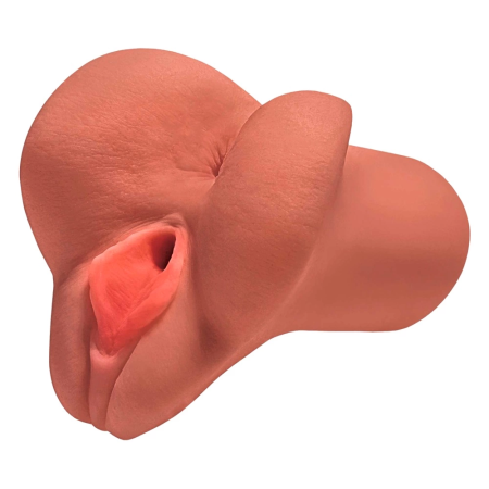 PDX Plus Intimate Machine Dual Channel Fanta Flesh 16.5cm