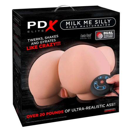 PDX Elite Milk Me Silly Light Intimate Torso with Vibration System 9.4kg