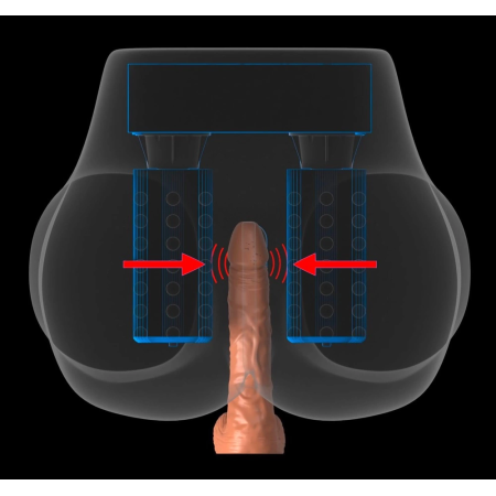 PDX Elite Milk Me Silly Light Intimate Torso with Vibration System 9.4kg