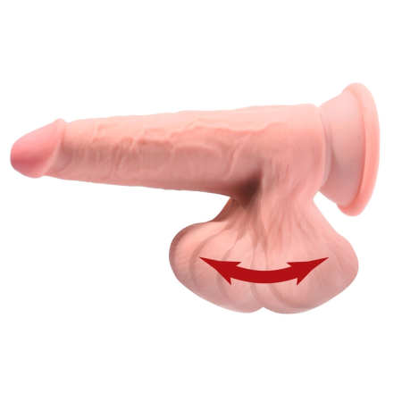 King Cock Plus 8” Triple Density Anatomical Model with Flexible Base