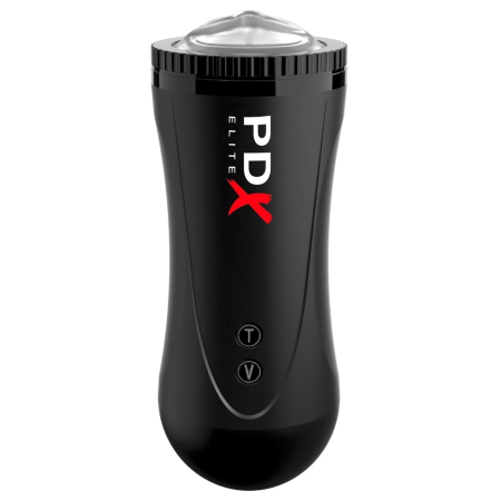PDX Elite Moto Stroker Automatic Intimate Machine 21cm USB Black