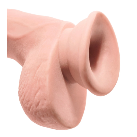 King Cock Plus 9" Intimate Device with Flexible Core, Suction Base, TPE