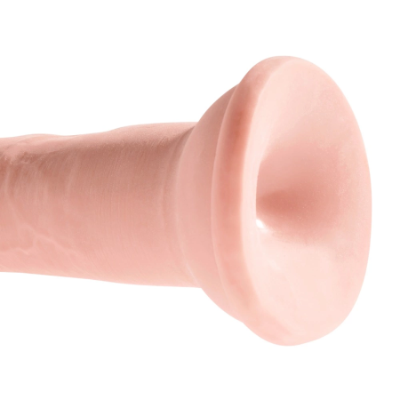 King Cock Plus 8" Intimate Model Triple Density TPE Suction Cup Beige