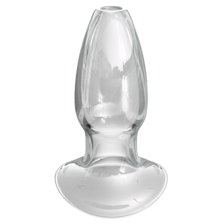 AFE Glass Tunnel Plug Large - Transparent Borosilicate, 10.9 cm