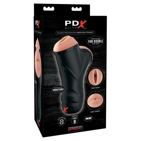 Pipedream PDX Double Entry Vibrating Intimate Device 22.5 cm