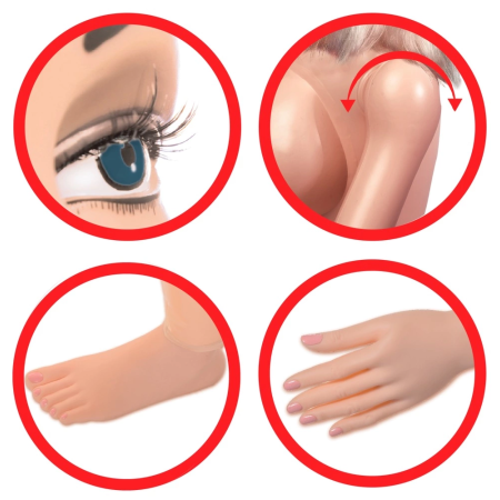 Pipedream Betty Intimate Life-Size Model with Removable Insert, Brown Hair