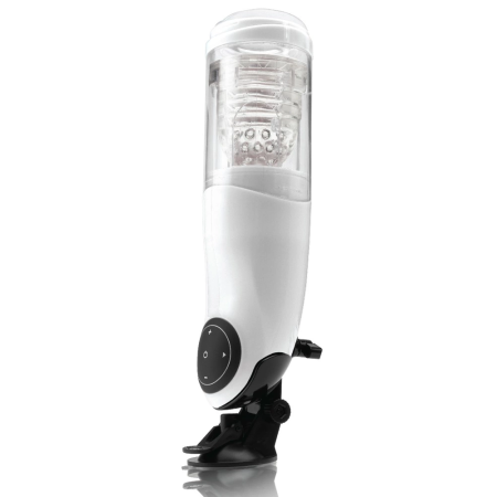 Pipedream Mega-Bator PET White/Clear Intimate Machine Tablet Control