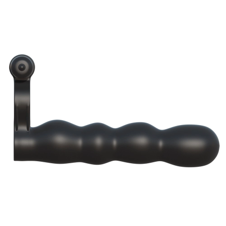 FCR Posable Partner Double Intimate System with Vibro-Bullet, Black