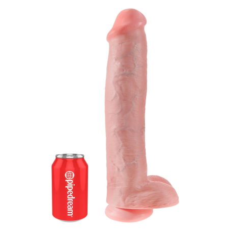 King Cock Model 15 XXL Intimate Machine with Suction Cup 38 cm PVC Black