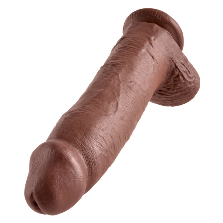King Cock 12" Anatomical Model with Base, 30.5 cm, PVC, Beige