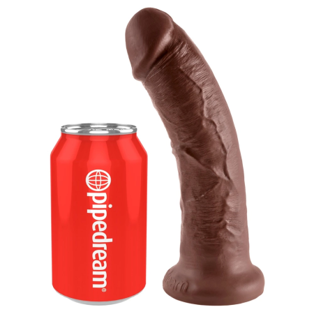 Pipedream King Cock 8" Intimate Model Brown 21.5 cm with Suction Cup