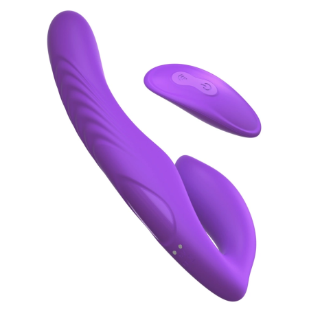 FFH Her Ultimate Strapless Dual System Vibrator, 9 Modes, Silicone, Purple