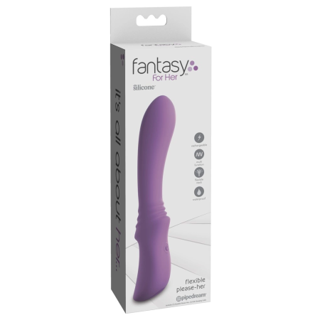 FemmeFunn Flexible Intimate Massager Rechargeable Purple 18.5cm