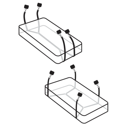 FFSLE Wraparound Mattress Restraint System with Velvet Cuffs