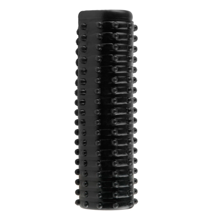 FXTM Pleasure Sleeve Dark - Flexible Textured Intimate Enhancer 13.9 cm