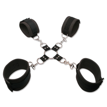 Fetish Fantasy Series Extreme Hog-Tie Restraint System Adjustable Black