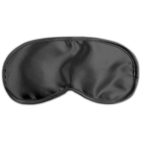 Fifty Shades Satin Love Mask Black - Soft Padded Eye Cover, One Size