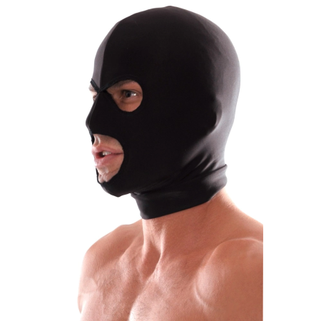 FFS Spandex Flexible 3-Opening Hood Mask Black Unisex