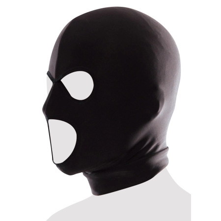 FFS Spandex Flexible 3-Opening Hood Mask Black Unisex