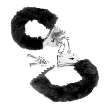 FFS Beginner’s Fury Soft Plush Adjustable Handcuffs - Black