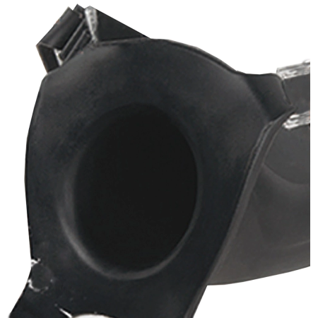 Fetish Fantasy Elite 7” Silicone Hollow System Adjustable Strap-On Black